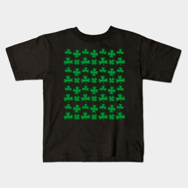 Clover field pattern Kids T-Shirt by Purrfect